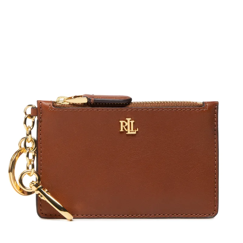 Θήκη πιστωτικών καρτών Lauren Ralph Lauren Zip Card Cas 432876731001 Καφέ
