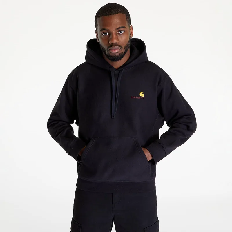 Φούτερ Carhartt WIP Hooded American Script Sweat Black S
