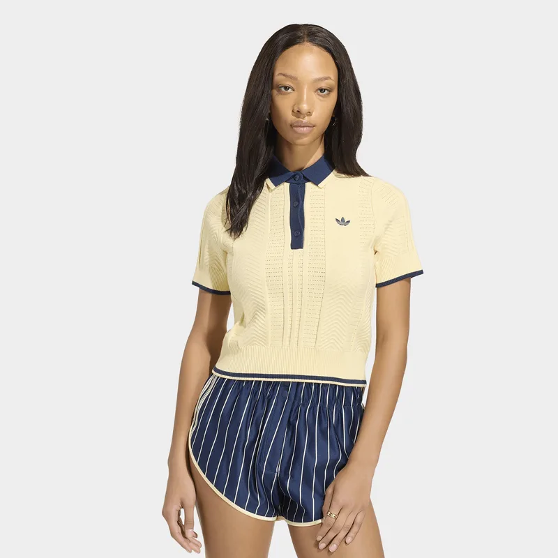 adidas Originals W Cable Knit Cali Tee Polo (9000288269_95973)