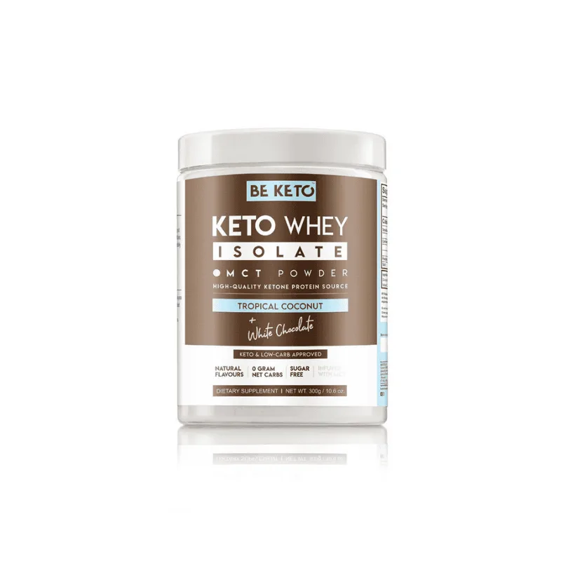 Beketo Κέτο Ρόφημα Πρωτεΐνης Whey Καρύδα Λευκή Σοκολάτα MCT 300gr