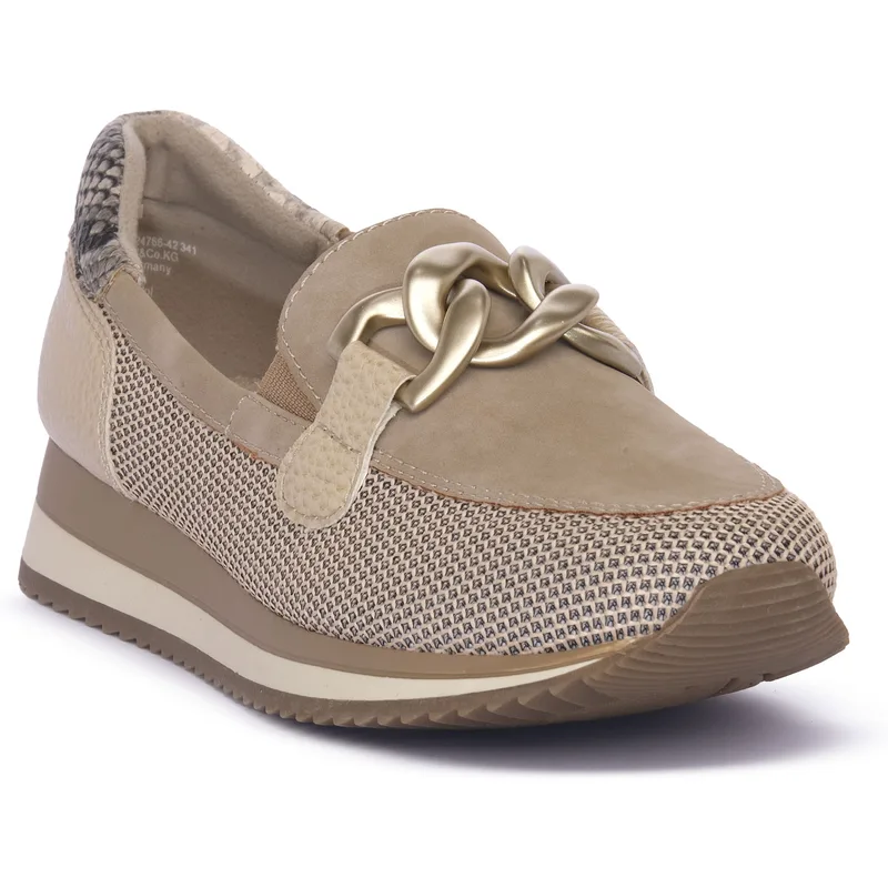 Μοκασσίνια Jana TAUPE SOFT LINE