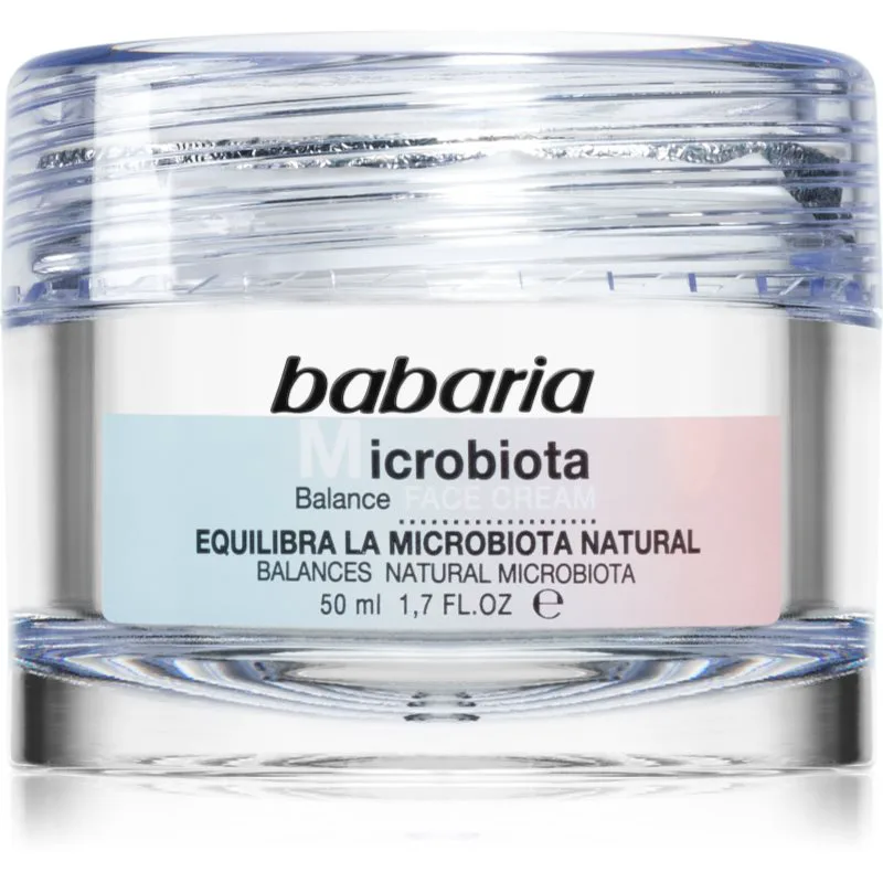 Babaria Microbiota Balance ενυδατική κρέμα για ευαίσθητη επιδερμίδα με πρεβιοτικά 50 μλ
