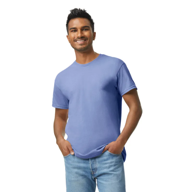 Μονόχρωμο βαμβακερό t-shirt - Violet