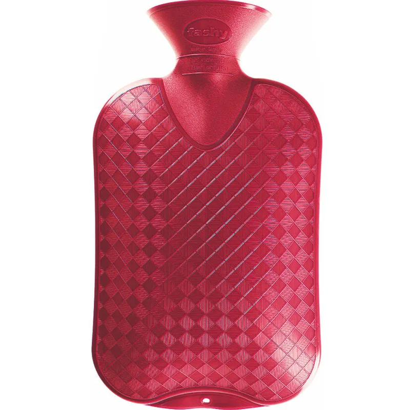 Fashy Hot Water Bottle Κόκκινο 2Lt Οικολογική Πλαστική Θερμοφόρα Νερού 1 Τεμάχιο