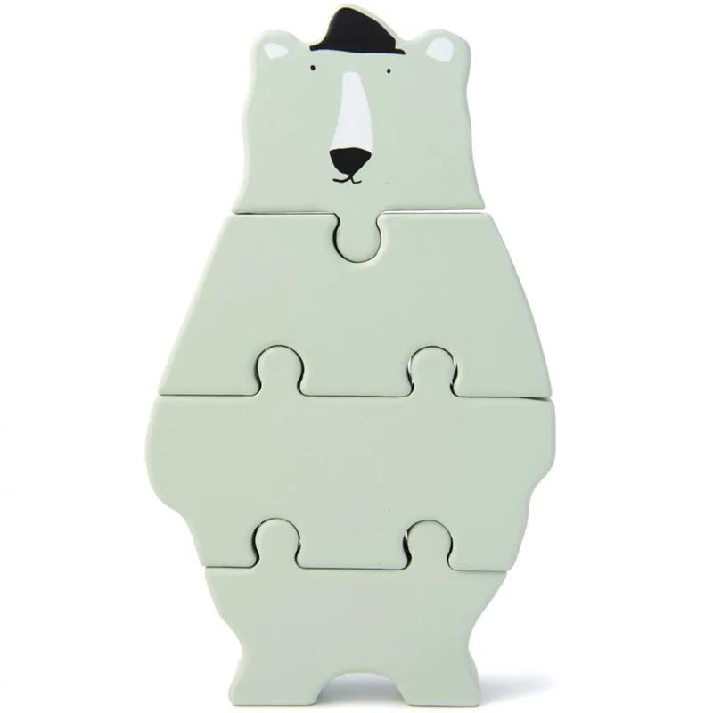 Trixie Wooden Body Puzzle Κωδ 77508 Ξύλινο Παιχνίδι Παζλ 1 Τεμάχιο - Mr. Polar Bear