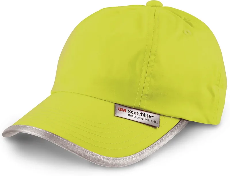 Καπέλο με ανακλαστική ταινία Result Caps RC035X Fluorescent Yellow