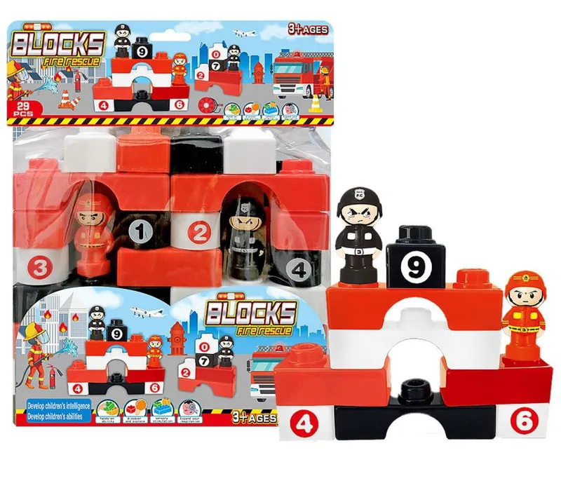 Τουβλάκια 28τμχ Πυροσβεστικό 24x7x28εκ. Toy Markt 75-433 - Toy Markt - 75-433