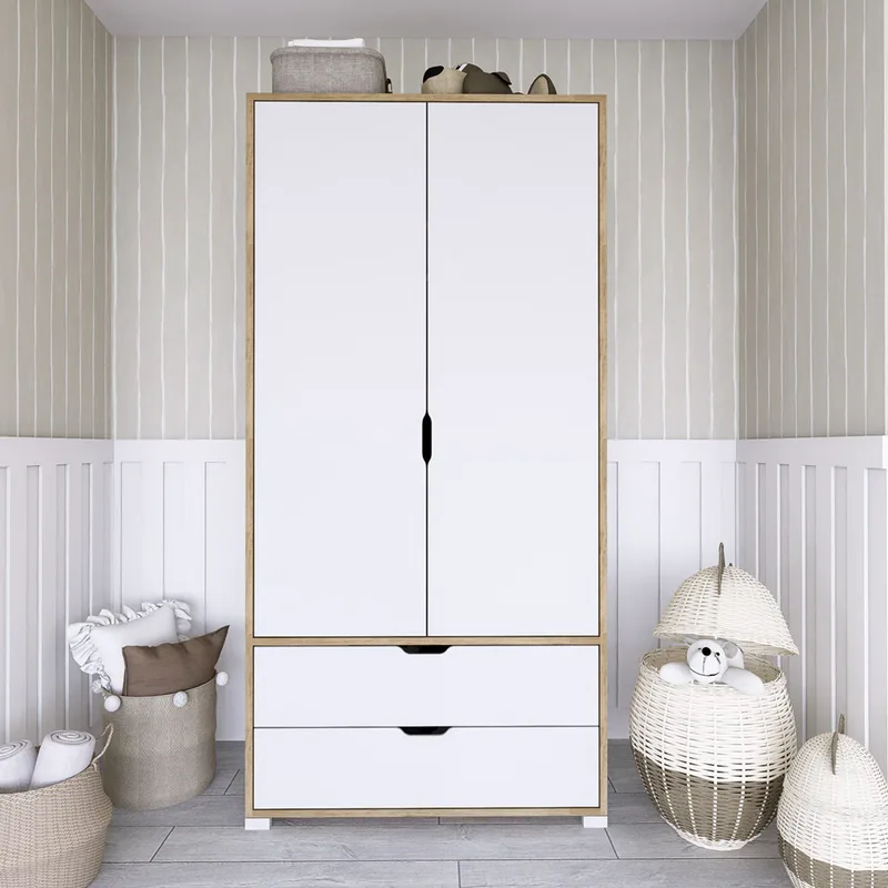 Ντουλάπα Ρούχων 90 Cm 1600-015 350Mwd1124 (90x183x45 cm)