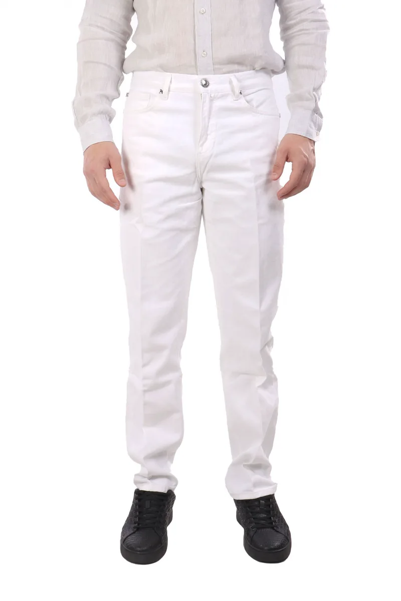 RICHMOND X ΠΑΝΤΕΛΟΝΙ JEANS MANDI BULL LOGO ΛΕΥΚΟ