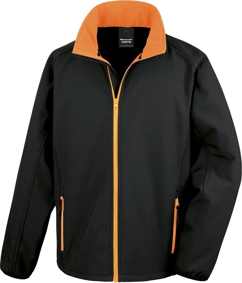 Ανδρικό Μπουφάν Softshell R231M Result Core Black/Orange