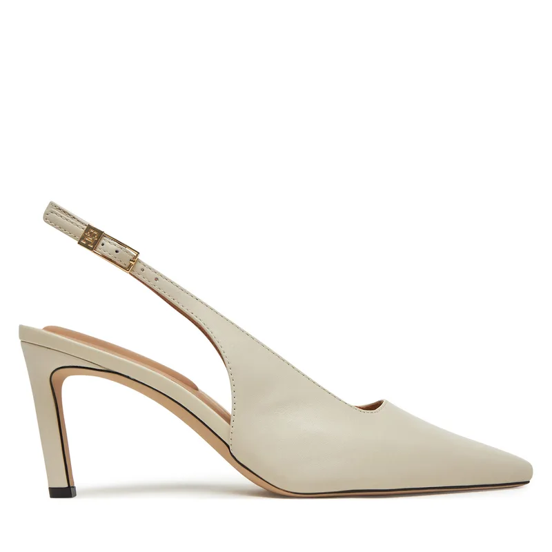 Γόβες Tommy Hilfiger Squared Toe FW0FW08636 Μπεζ