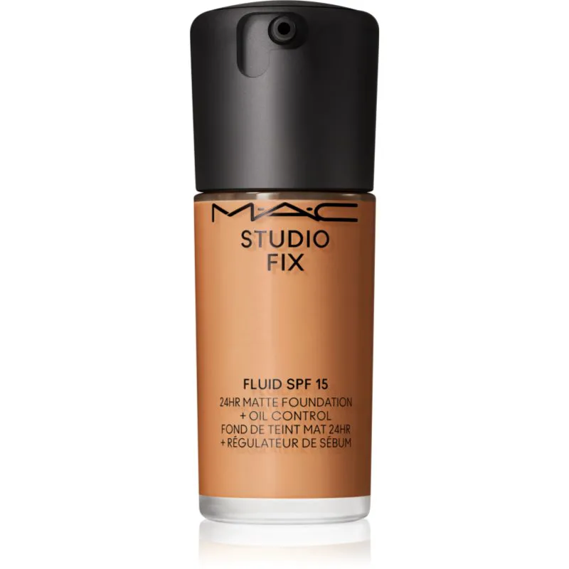 MAC Cosmetics Studio Fix Fluid SPF 15 24HR Matte Foundation + Oil Control ματ μεικ απ SPF 15 απόχρωση NC45 30 ml