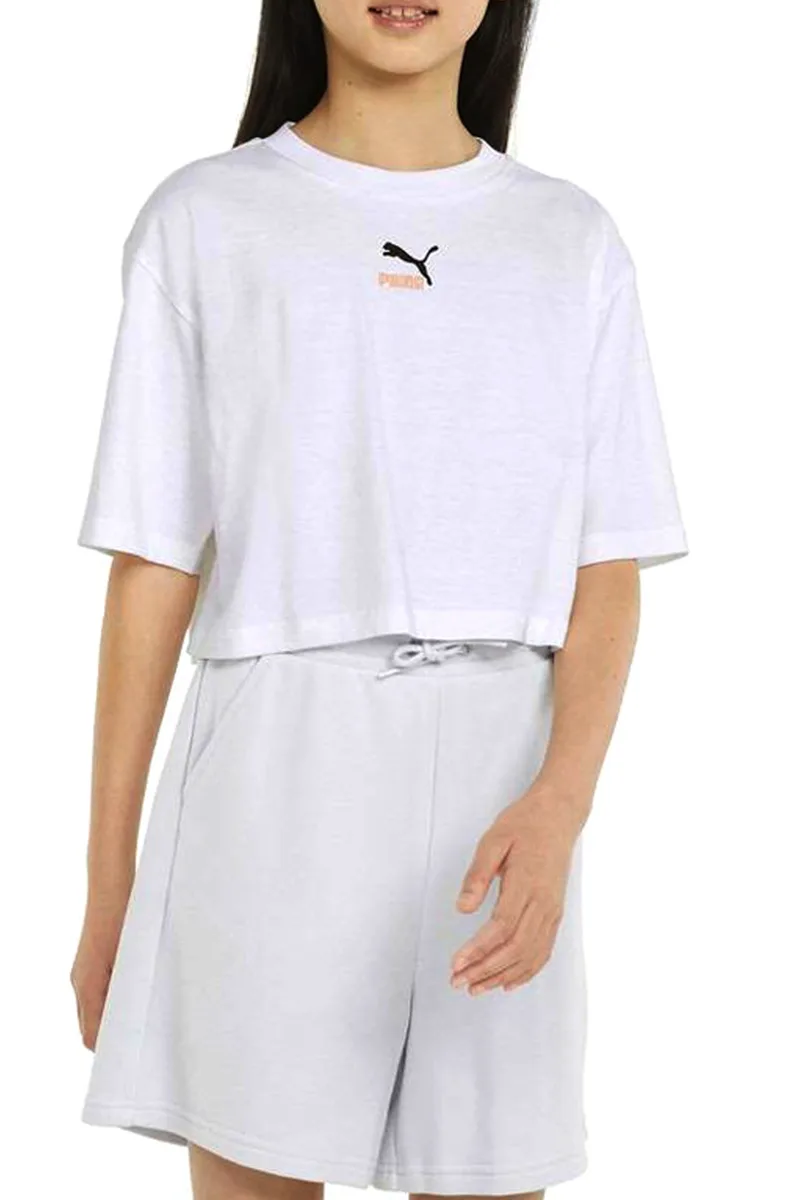 Μπλούζα Κοντομάνικη Puma Cropped 533392-02 Κορίτσι
