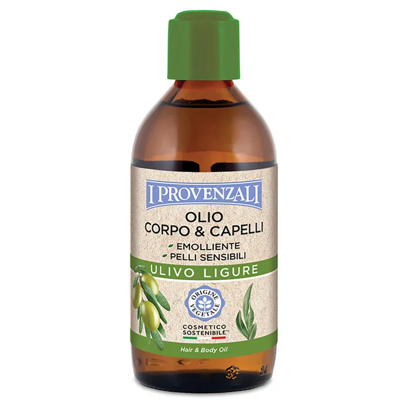 I provenzali Olive Body & Hair Oil Ligurian Olive Emollient for Sensitive Skin 200 ml