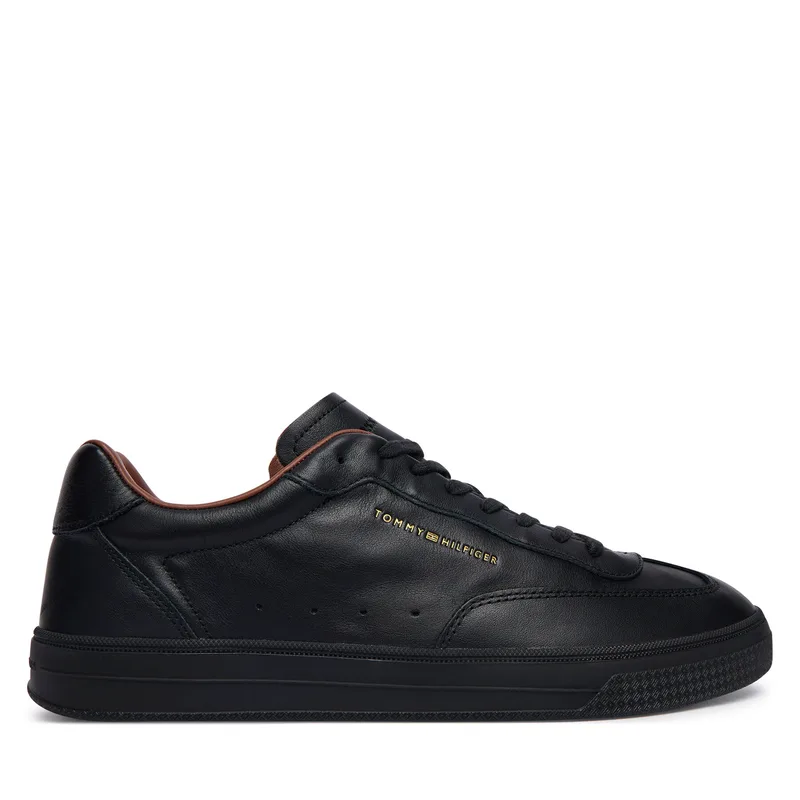 Αθλητικά Tommy Hilfiger Th Lo Lux Lth Sneaker FM0FM05996 Μαύρο