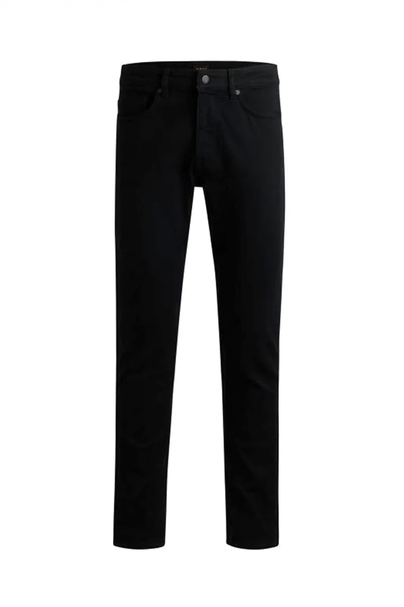 BOSS CASUAL ΠΑΝΤΕΛΟΝΙ JEANS SLIM FIT DELAWARE BO ΜΑΥΡΟ