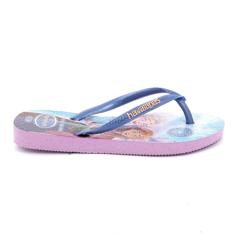 Παιδική Σαγιονάρα για Κορίτσι Havaianas Kids Disney Princess Slim Χρώματος Μωβ 4123328-0397
