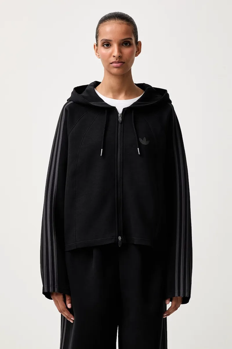 adidas Originals μπλούζα με κουκούλα και κουμπιά Γυναικεία με βαμβάκι SST 2.0