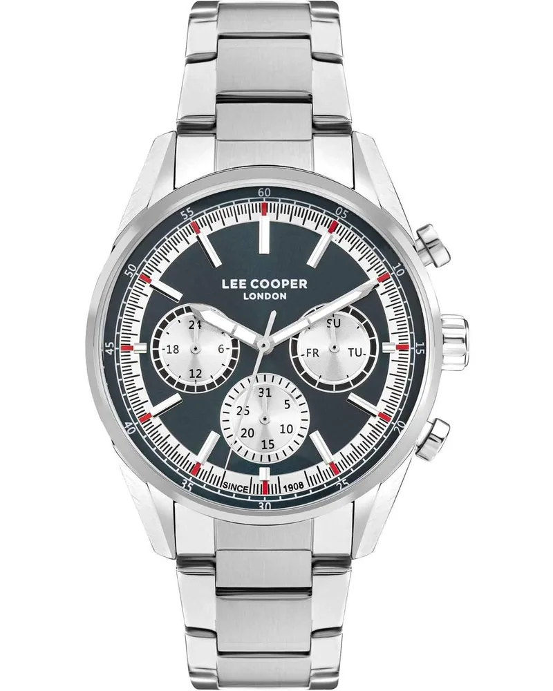 LEE COOPER Men's - LC07986.370 Silver case with Metal Bracelet