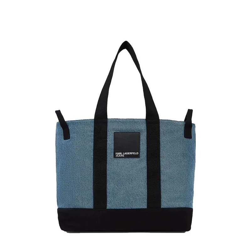 Karl Lagerfeld Jeans XL EW Denim Shopper Bag A1W50054 Denim