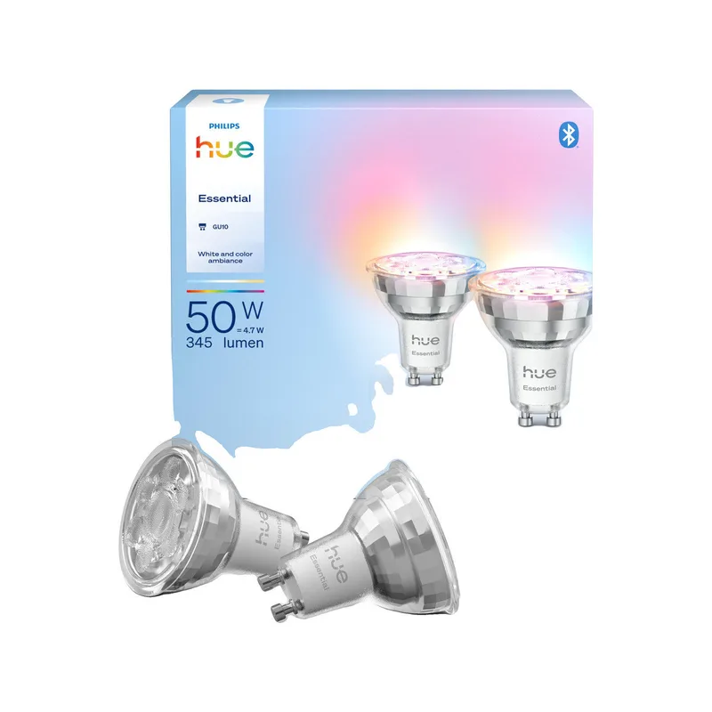 Spots Philips Spot essential gu10 4.7W blanc