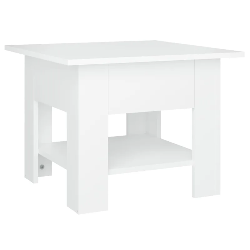 vidaXL Τραπεζάκι Σαλονιού Λευκό 55x55x42 εκ. Επεξεργ. Ξύλο
