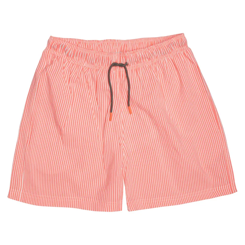 MEN'S SWIM SHORTS STRIPES ORANGE