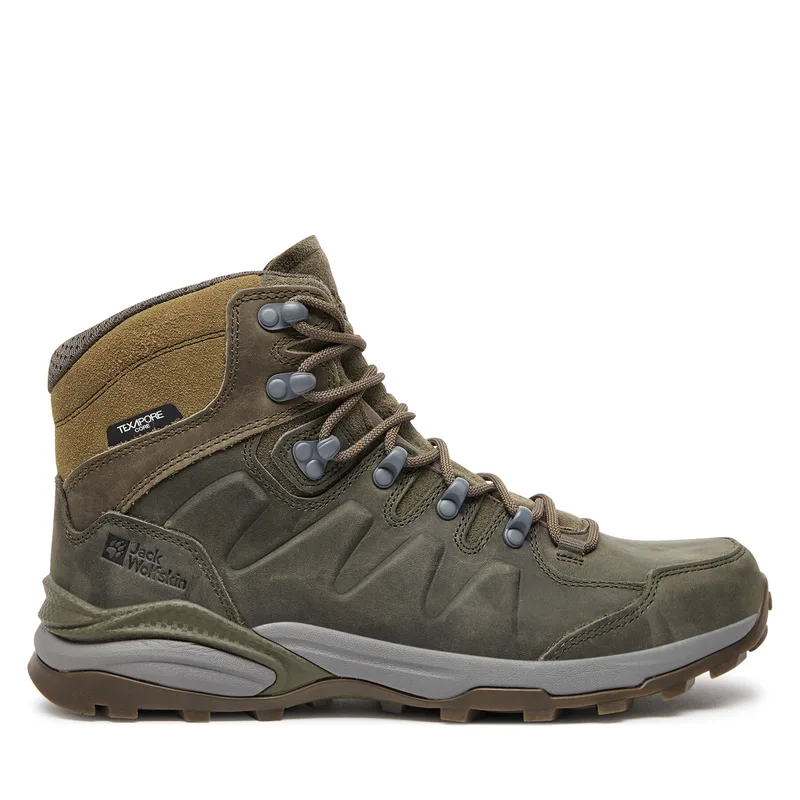 Παπούτσια πεζοπορίας Jack Wolfskin Refugio Prime Texapore Mid M 4059691 Καφέ