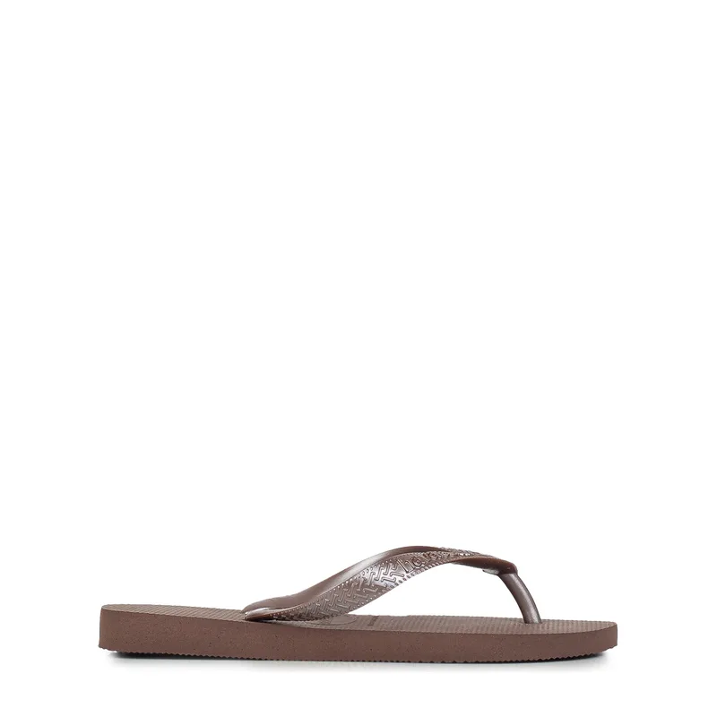 Σαγιονάρες γυναικείες Havaianas Καφέ Σκούρο 4137428-0727 Havaianas Top Tiras 262