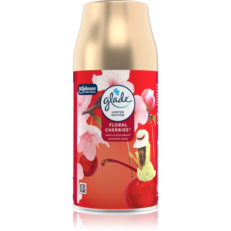 GLADE Automatic Floral Cherries αυτόματο αποσμητικό χώρου ανταλλακτικό 269 ml