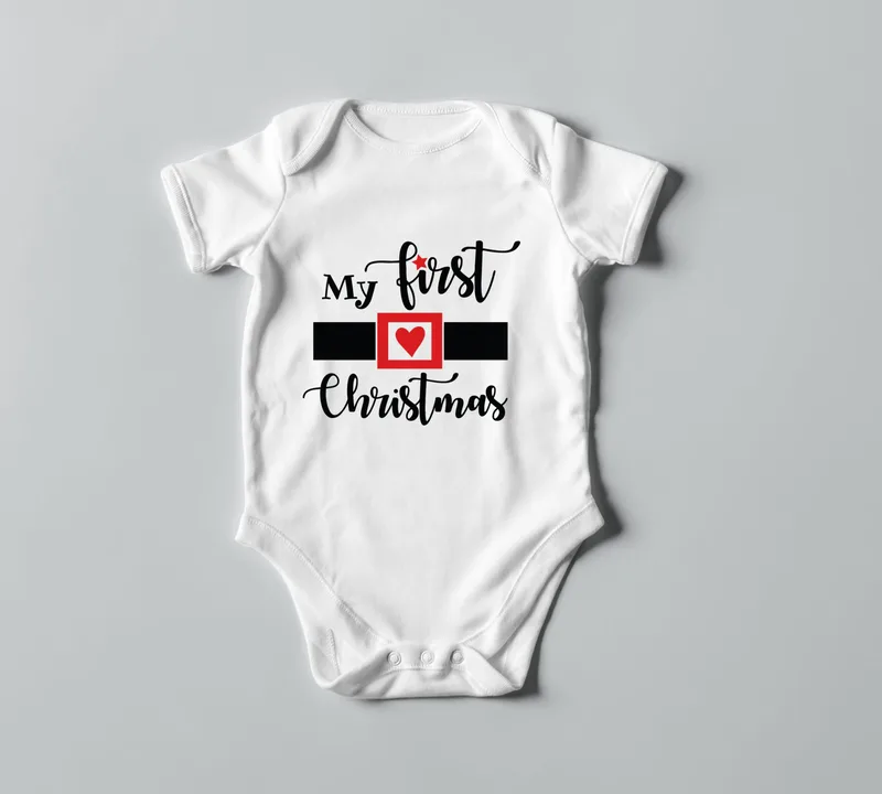Βρεφικό φορμάκι - My first Christmas - Λευκό