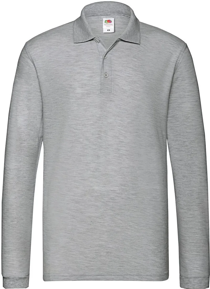 Premium Long Sleeve Polo Fruit of the Loom 63-310-0 Athletic Heather