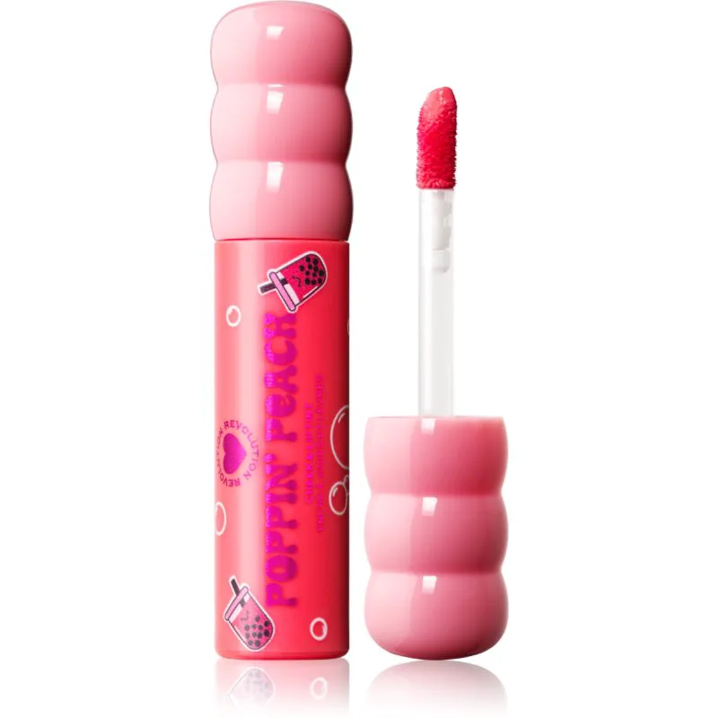 I Heart Revolution Bubble Tea Milky Blush & Lip πολυλειτουργικά καλλυντικά για χείλη και μάγουλα απόχρωση Poppin' Peach 1.8 ml