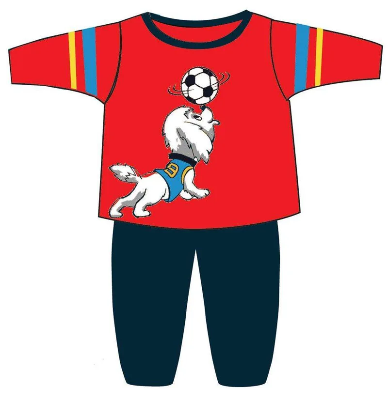 ΠΥΖΑΜΑΚΙΑ MINERVA ΜΑΚΡΥ ΜΑΝΙΚΙ FOOTBALL CLUB ΚΟΚΚΙΝΟ (70ΕΚ.)-(6-12 ΜΗΝΩΝ)