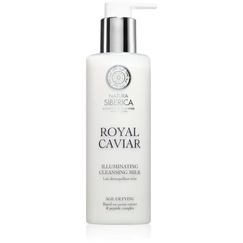 Natura Siberica Royal Caviar γαλάκτωμα καθαρισμού για λάμψη με χαβιάρι 200 ml