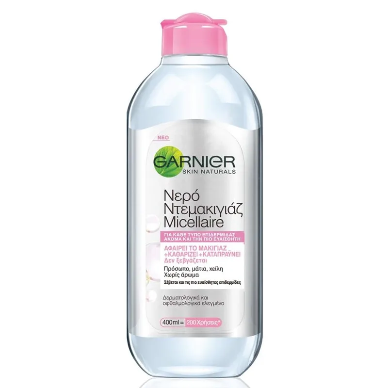 Garnier Skinactive Micellaire Water Μικυλλιακό Νερό Καθαρισμού Ντεμακιγιάζ για Ευαίσθητες Επιδερμίδες 400ml