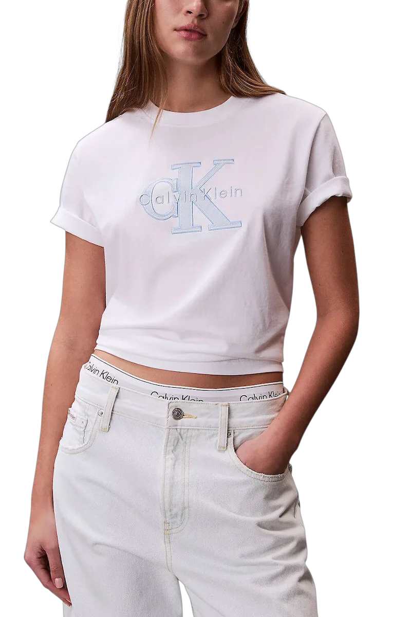 Γυναικείο T-shirt Λευκό Calvin Klein LV047F829G-YAF