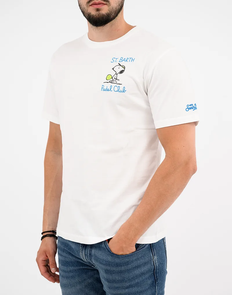 MC2 PORTOFINO-T-SHIRT-SNOOPY PADEL CLUB 01N EMB POT0001-02498L-02498L White
