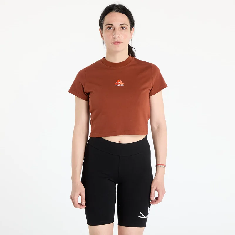 T-shirt Nike ACG Women's Dri-FIT T-Shirt Cinnamon/ Picante Red/ Summit White XL