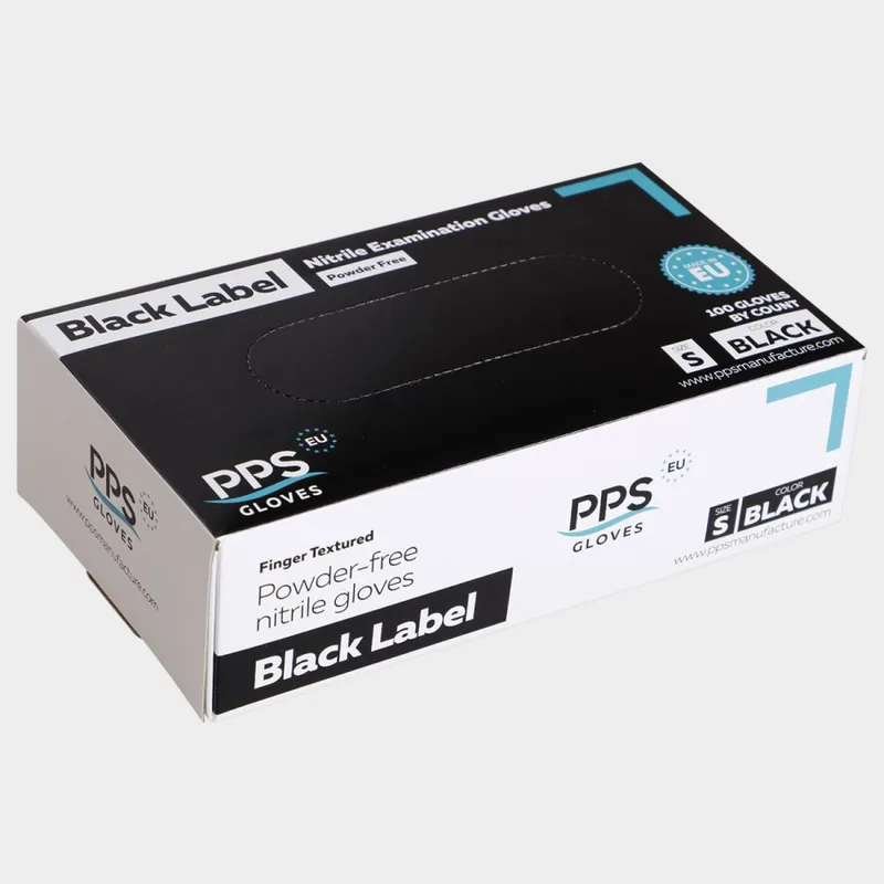 PPS NITRILE PF Γάντια νιτριλίου STENSO Μαύρα 04300144