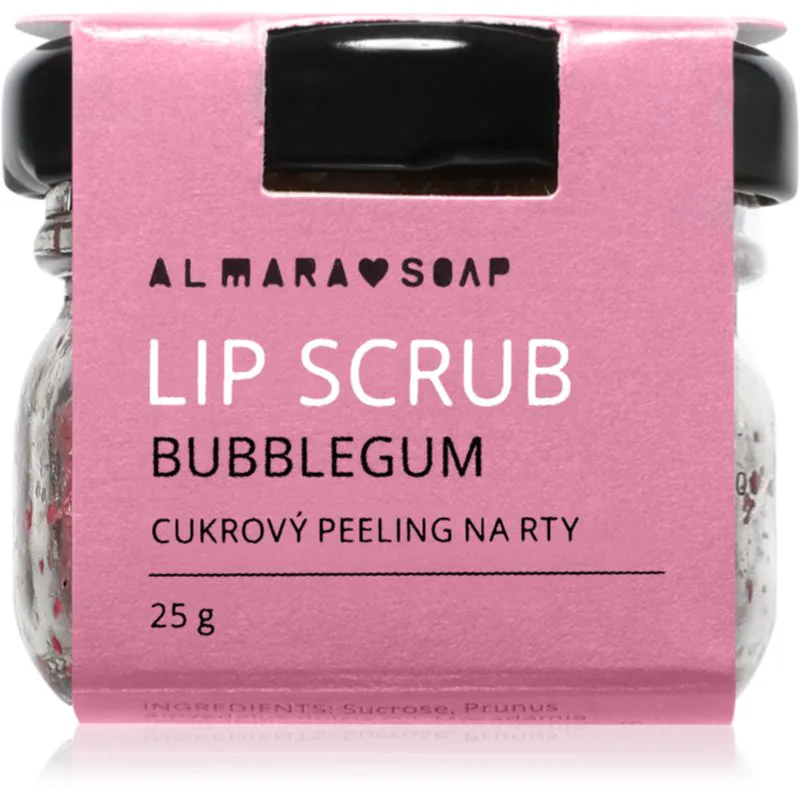 Almara Soap Lip Scrub Απολεπιστικό ζάχαρης για τα χείλη Bubblegum 25 γρ