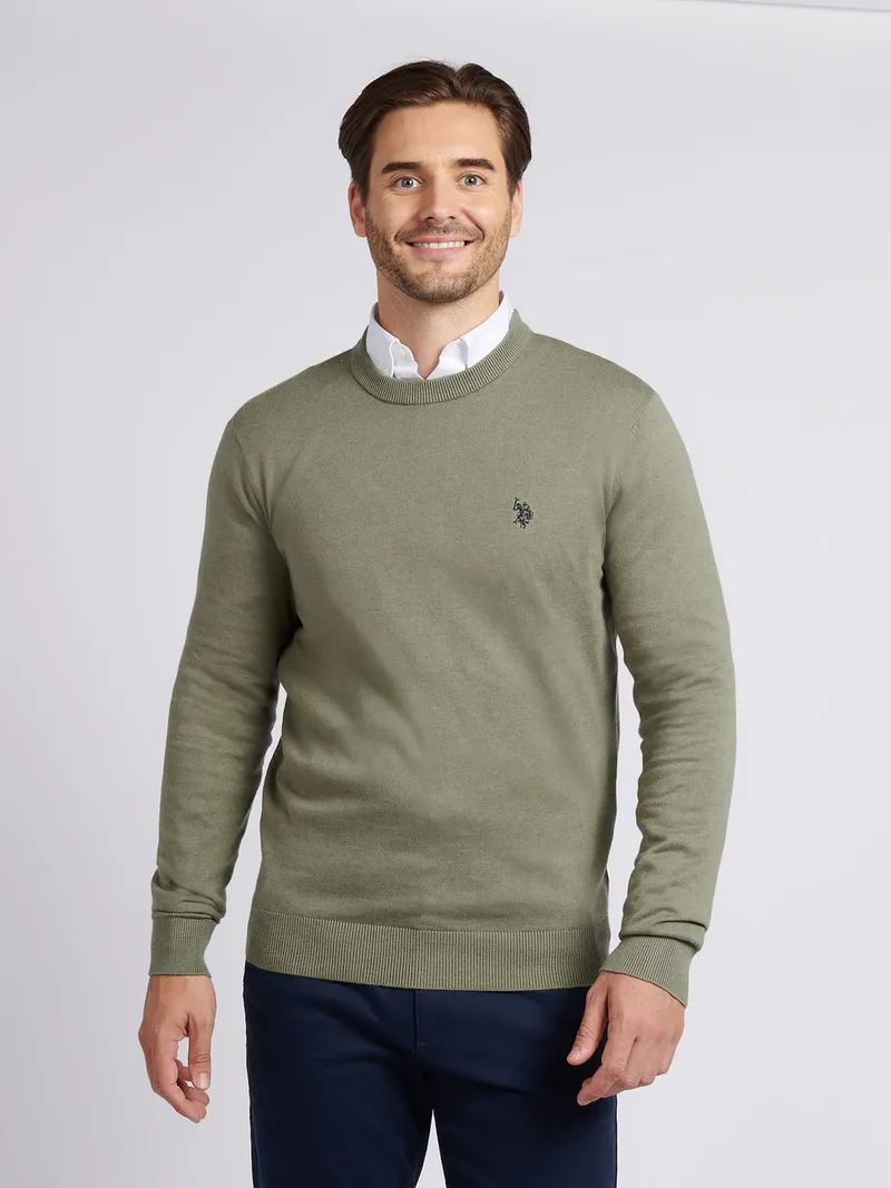 Us Polo Assn. Ανδρικό Πουλόβερ US42 173 006-01-249 Χακί