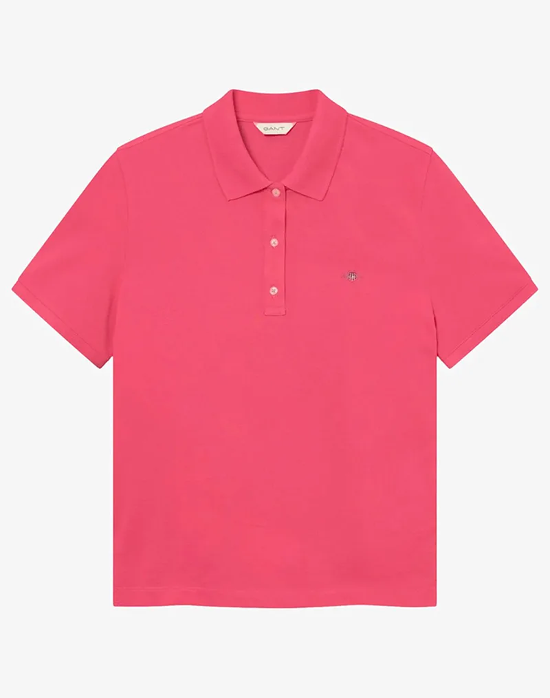GANT ΜΠΛΟΥΖΑ ΚΜ REG SHIELD SS PIQUE POLO 3GW4201489-661 Fuchsia