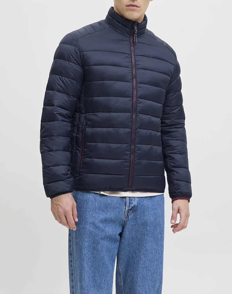 JACK&JONES JJEBRADLEY LIGHT PUFFER COLLAR NOOS 12280971-Sky Captain DarkBlue