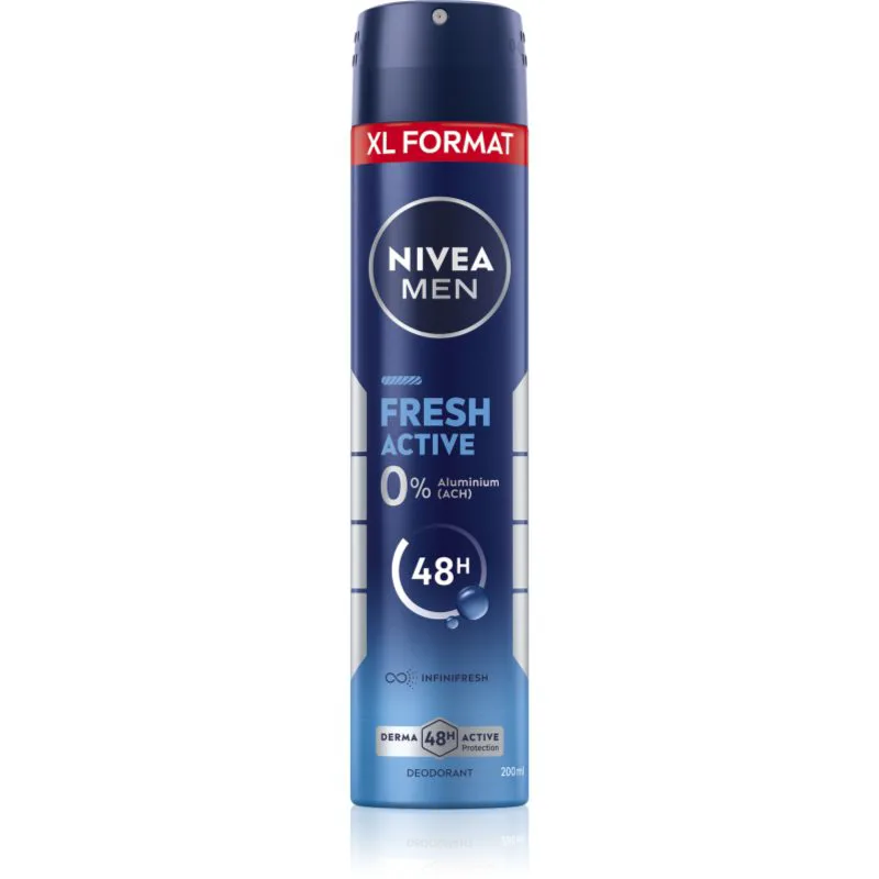 NIVEA MEN Fresh Active αποσμητικό σε σπρέι για άντρες 200 ml
