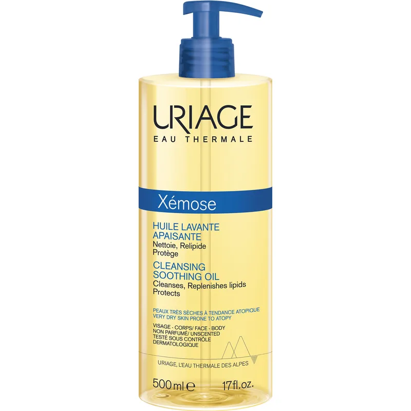 Uriage Xemose Cleansing Soothing Oil Καταπραϋντικό Λάδι Καθαρισμού για Πολύ Ξηρές Επιδερμίδες με Τάση Ατοπίας 500ml
