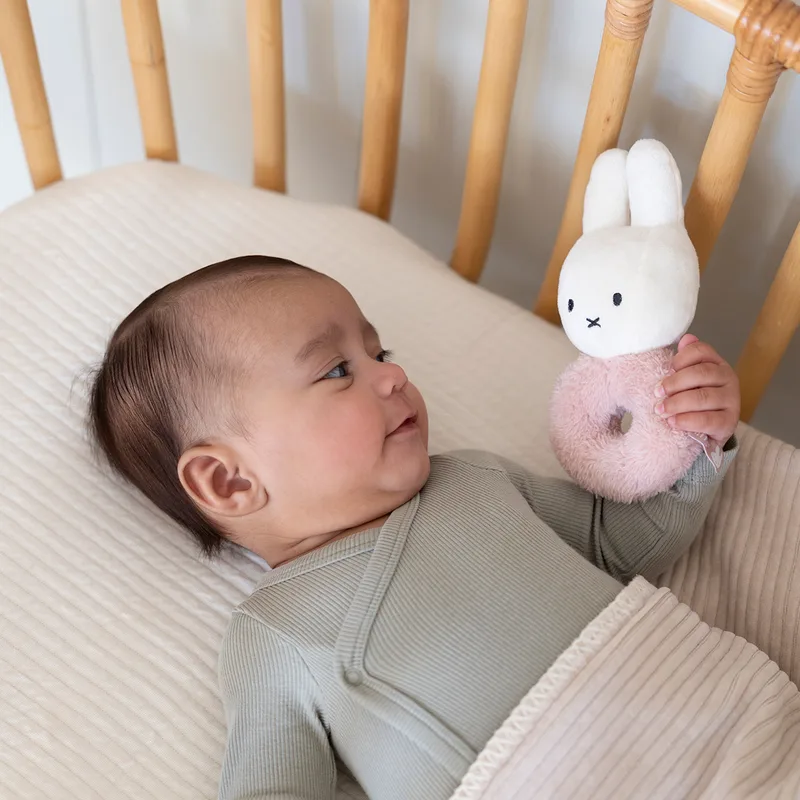 Κουδουνίστρα (5x7.5x16) Miffy Fluffy Ροζ 47-3907
