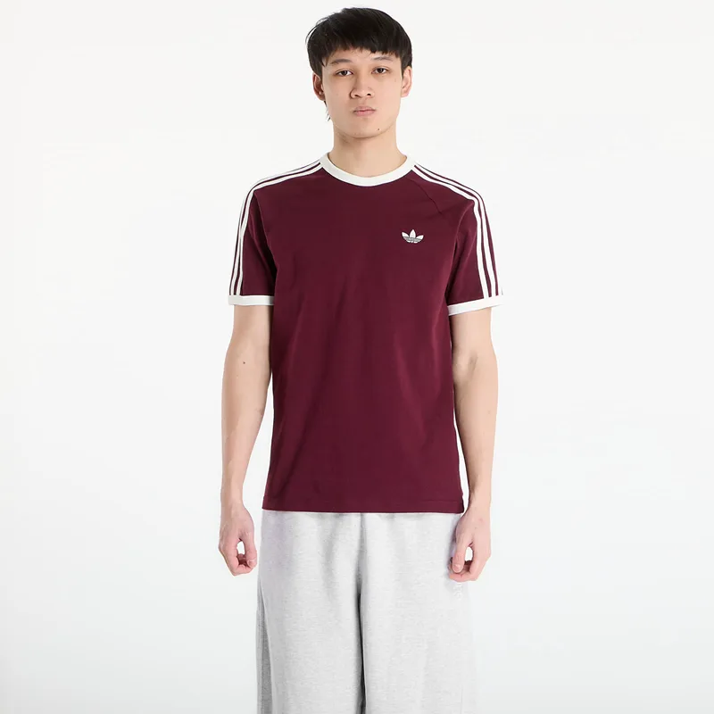 T-shirt adidas 3-Stripes T-Shirt Maroon/ Off White S