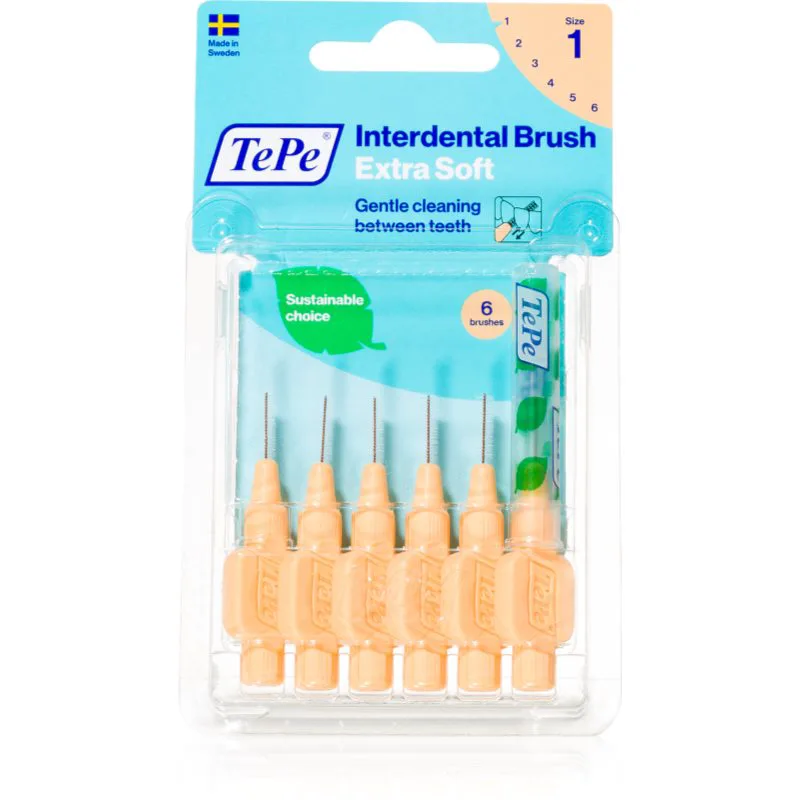 TePe Interdental Brush Extra Soft μεσοδόντια βουρτσάκια Πορτοκαλί 0,45 mm 6 τμχ