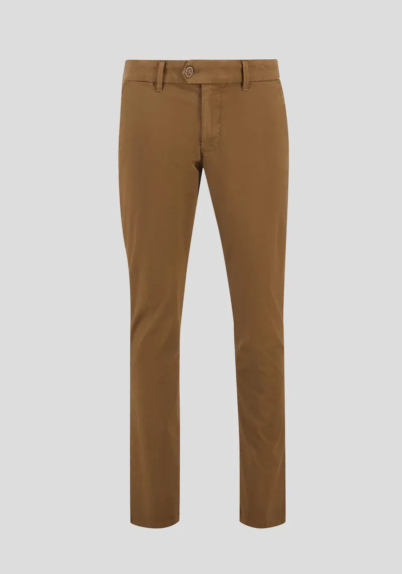 Fynch Hatton Υφασμάτινο Παντελόνι της σειράς Chino - 1314 2800 801 Walnut Brown